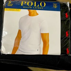 POLO RALPH LAUREN 3 COTTON CREWS